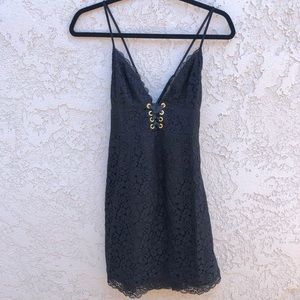 victoria secret black lace dress
